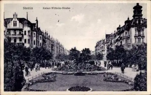 Ak Szczecin Stettin Pommern, Kaiser-Wilhelm-Straße