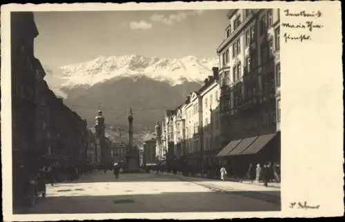Ak Innsbruck Tirol, Maria Theresien Straße