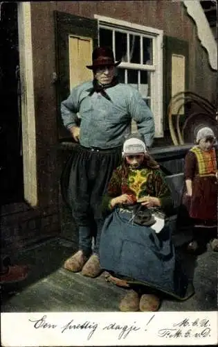 Ak Marken Nordholland Niederlande, Volkstrachten