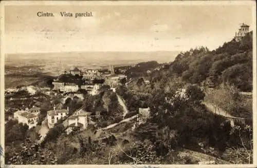 Ak Cintra Portugal, Vista parcial, Teilansicht vom Ort