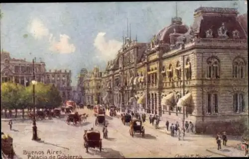 Künstler Ak Flower, C., Buenos Aires Argentinien, Palacio de Gobierno