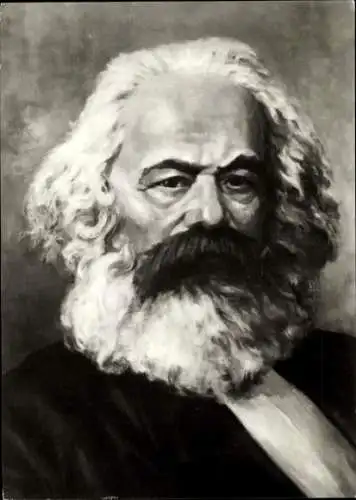 Künstler Ak Seckelmann, Philosoph, Nationalökonom und Gesellschaftstheoretiker Karl Marx