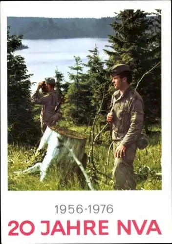 Ak 20 Jahre NVA 1956-1976, Nationale Volksarmee der DDR, Soldaten in Uniform