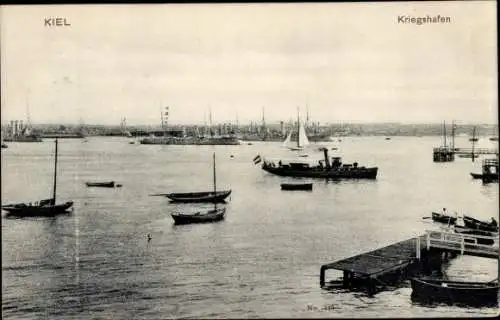 Ak Kiel in Schleswig Holstein, Kriegshafen