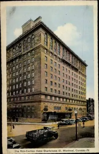 Ak Montreal Quebec Kanada, Sherbrooke Street, Ritz Carlton Hotel