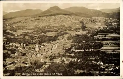 Ak Steinbach Baden Baden, Gesamtansicht, Yburg