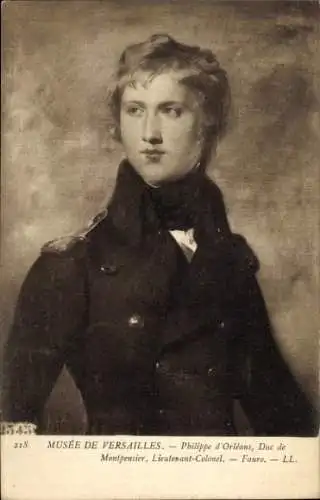 Künstler Ak Faure, Philippe d'Orleans, Duc de Montpensier, Lieutenant-Colonel