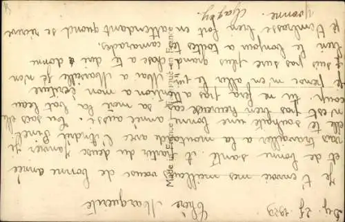 Ak Glückwunsch Neujahr, Frau mit einem Blumenstrauß