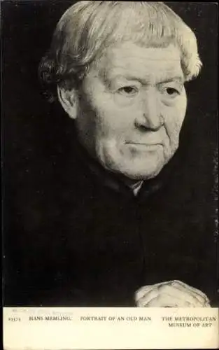 Künstler Ak Memling, Hans, Portrait von einem alten Mann