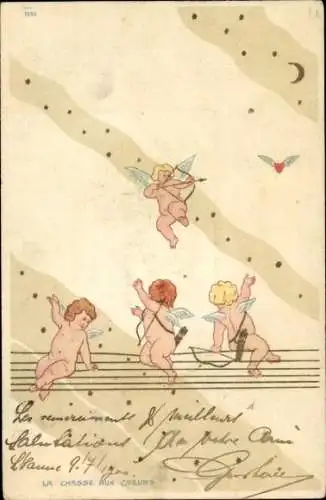 Litho Engel auf der Jagd nach dem Herz