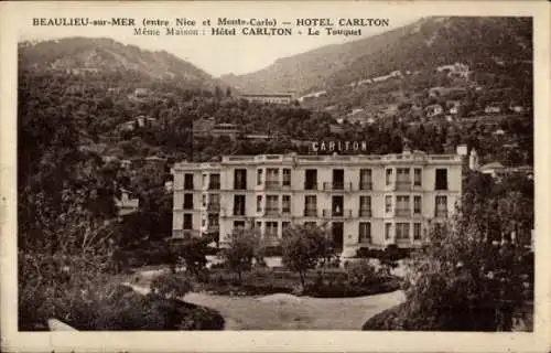 Ak Beaulieu sur Mer Alpes Maritimes, Hotel Carlton
