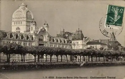 Ak Évian les Bains Haute Savoie, Etablissement Thermal