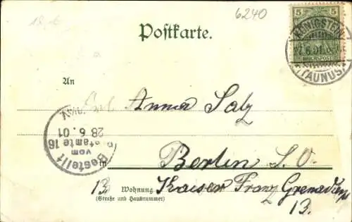 Ak Königstein im Taunus, Teilansicht