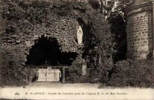 Ak St. Avold Lothringen Moselle, Grotte de Lourdes