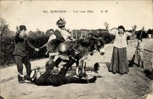 Ak Robinson Hauts de Seine, Eine echte Schaufel