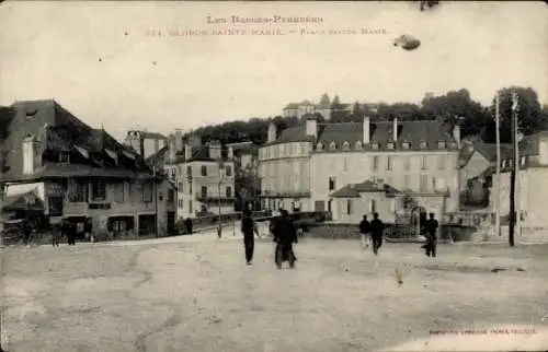 Ak Oloron Sainte Marie Pyrénées Atlantiques, Place Sainte Marie