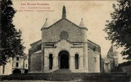 Ak Oloron Sainte Marie Pyrénées Atlantiques, Kirche Ste Croix