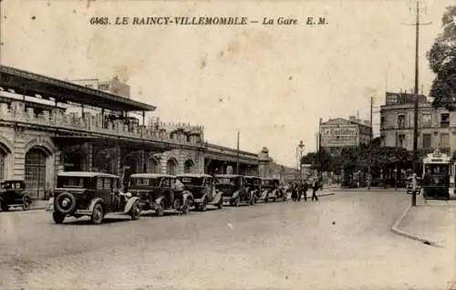 Ak Villemomble Le Raincy Seine Saint Denis, Gare