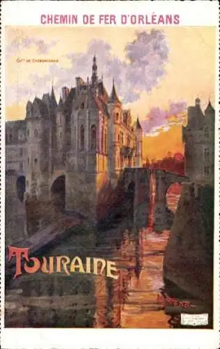 Künstler Ak Touraine Indre et Loire, Schloss Chenonceau