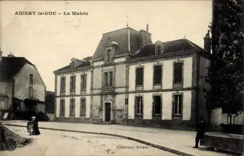 Ak Aignay-le-Duc Côte-d’Or, Rathaus