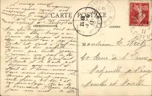 Ak Aignay-le-Duc Cote d'Or, Kirche