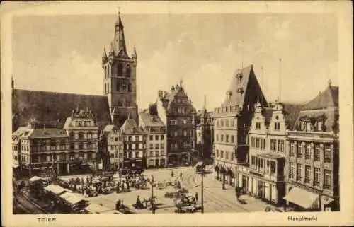 Ak Trier an der Mosel, Hauptmarkt