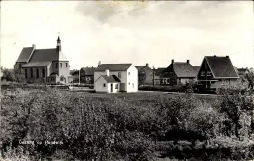 Ak Randwijk Gelderland Niederlande, Teilansicht mit Kirche