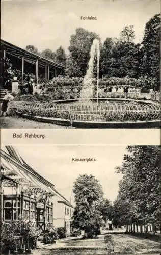 Ak Rehburg Loccum in Niedersachsen, Fontaine, Konzertplatz