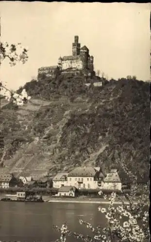 Ak Braubach am Rhein, Teilansicht, Burg