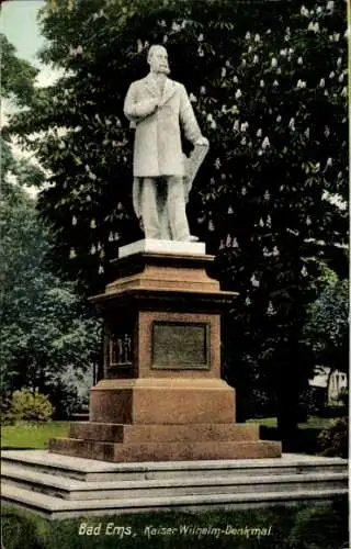 Ak Bad Ems an der Lahn, Kaiser-Wilhelm-Denkmal