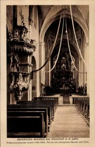 Ak Obernhof an der Lahn, Kloster Arnstein, Abteikirche