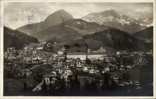 Ak Berchtesgaden in Oberbayern, Totalansicht, Untersberg