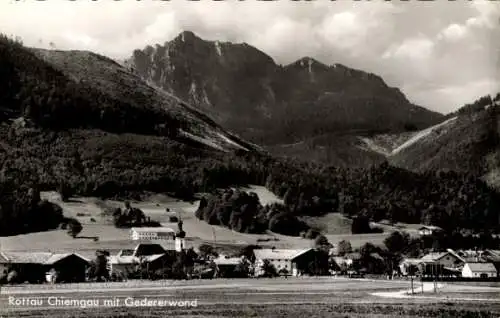 Ak Rottau Grassau im Chiemgau, Teilansicht, Gedererwand