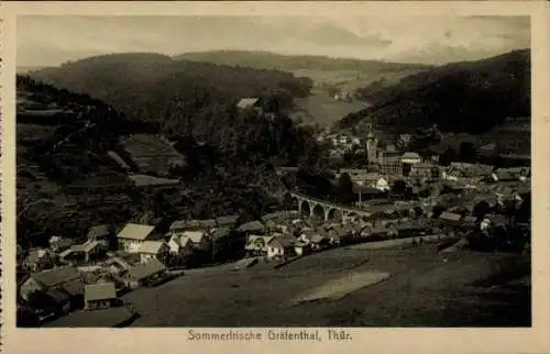 Ak Gräfenthal in Thüringen, Panoramablick auf den Ort