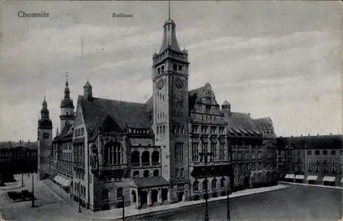 Ak Chemnitz in Sachsen, Rathaus