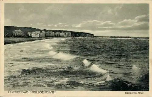 Ak Seebad Heiligendamm Bad Doberan, Blick vom Meer