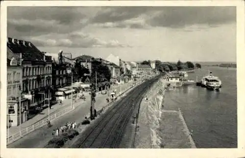 Ak Rüdesheim am Rhein, Rheinpromenade