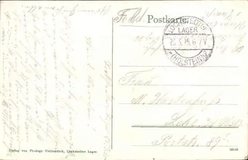 Ak Lockstedt in Holstein, Lockstedter Lager, Wellblechbaracken