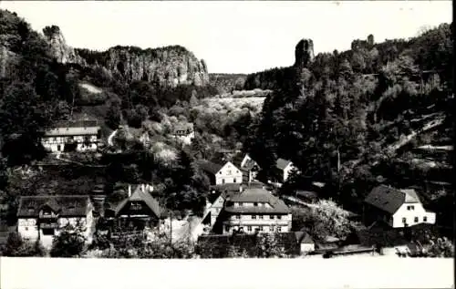 Ak Rathen an der Elbe Sächsische Schweiz, Panorama