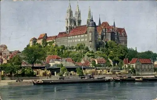 Ak Meißen Sachsen, Albrechtsburg und Dom, Schiff