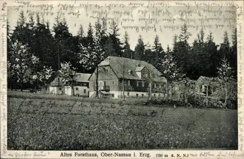 Ak Nassau Frauenstein im Erzgebirge, Altes Forsthaus