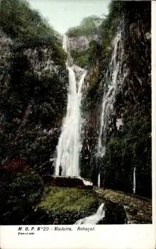 Ak Insel Madeira Portugal, Rabacal, Wasserfall
