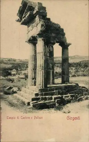 Ak Girgenti Agrigent Sicilia, Templo di Castore e Polluce