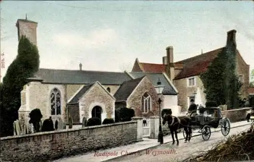 Ak Weymouth Südwestengland, Radipole Kirche