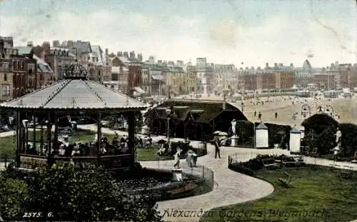 Ak Weymouth Südwestengland, Alexandra Gardens