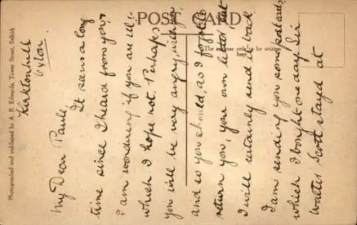 Ak Melrose Schottland, Abtei