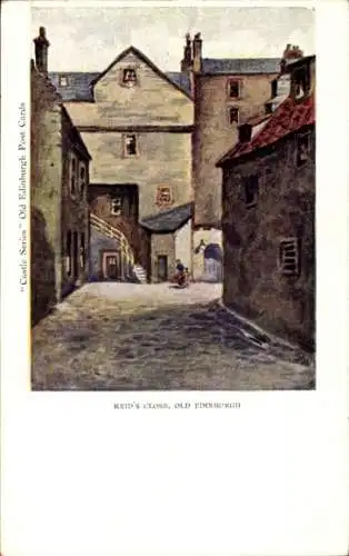 Künstler Ak Edinburgh Schottland, Reid's Close