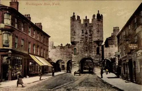 Ak York Yorkshire England, Micklegate Bar