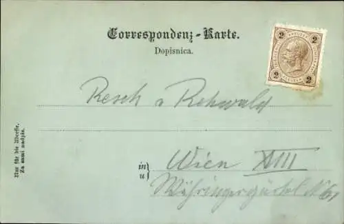 Mondschein Ak Abbazia Kroatien, Angiolina Seebad