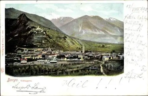 Ak Borgo San Dalmazzo Piemonte, Valsugana, Gesamtansicht